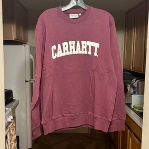 Burgundy Carhartt Wip University Sweatshirt